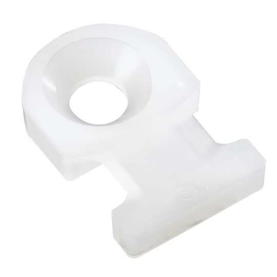 TC502 Ty-Rap Miniature Cable Tie Mounting Base, 2-Way, Threaded Mount, 0.19 in W Tie, Nylon/Polyamide 6.6, Natural