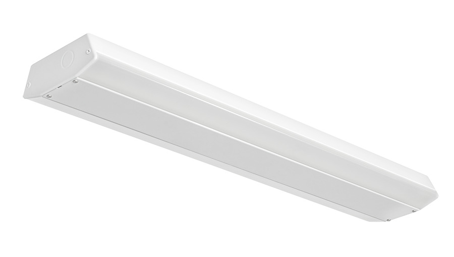 TSLED2-28N/D10 Treadsafe Stairwell Light Fixture, 28 W Fixture, 120/208/240/277 V AC, White Housing
