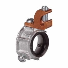 HGLS12C Lazy-Lug Rigid/Intermediate Grade Setscrew Type Ground Bushing, 6 in Trade, 6 AWG Wire Min, 3/0 AWG Wire Max, Malleable Iron