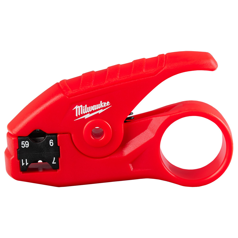 48-22-3064 Dual-Sided Coax Stripper, Coaxial Cable, 3.74 in OAL, ABS Plastic Body