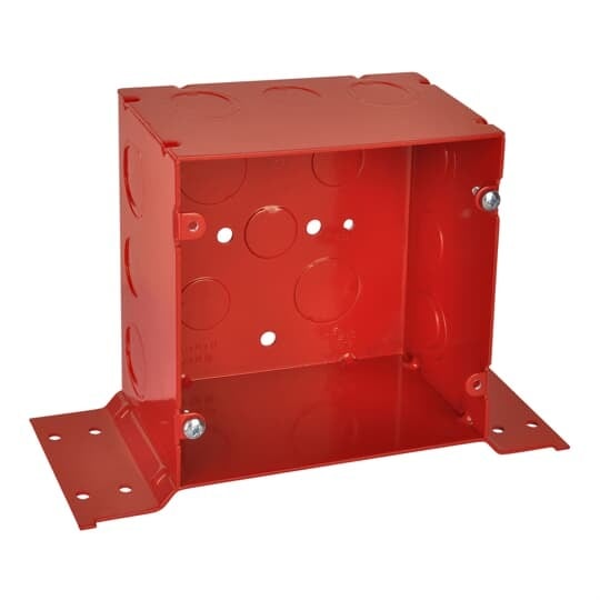 82181-1234-CVRD Steel City Fire Signal Box, Steel, 67 cu-in Capacity, (1) Outlets, (8) Knockouts, 5 in H x 5 in W x 2-7/8 in D