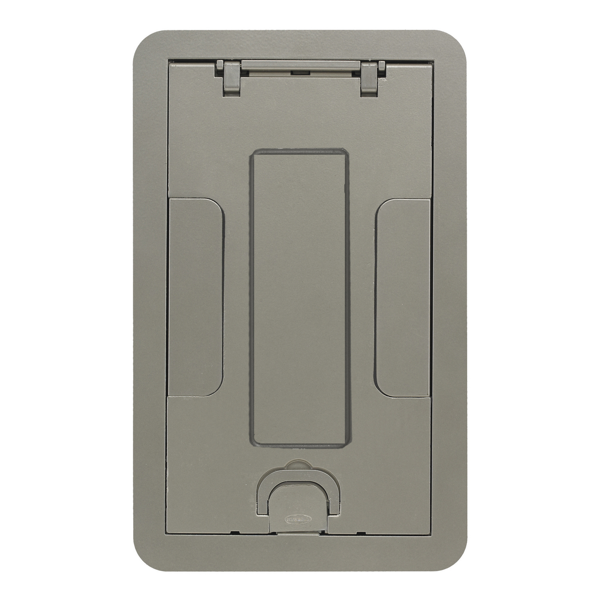 24GCCVRNKC Standard Floor Box Cover, 11.69 in L x 7.19 in W, Cast Aluminum