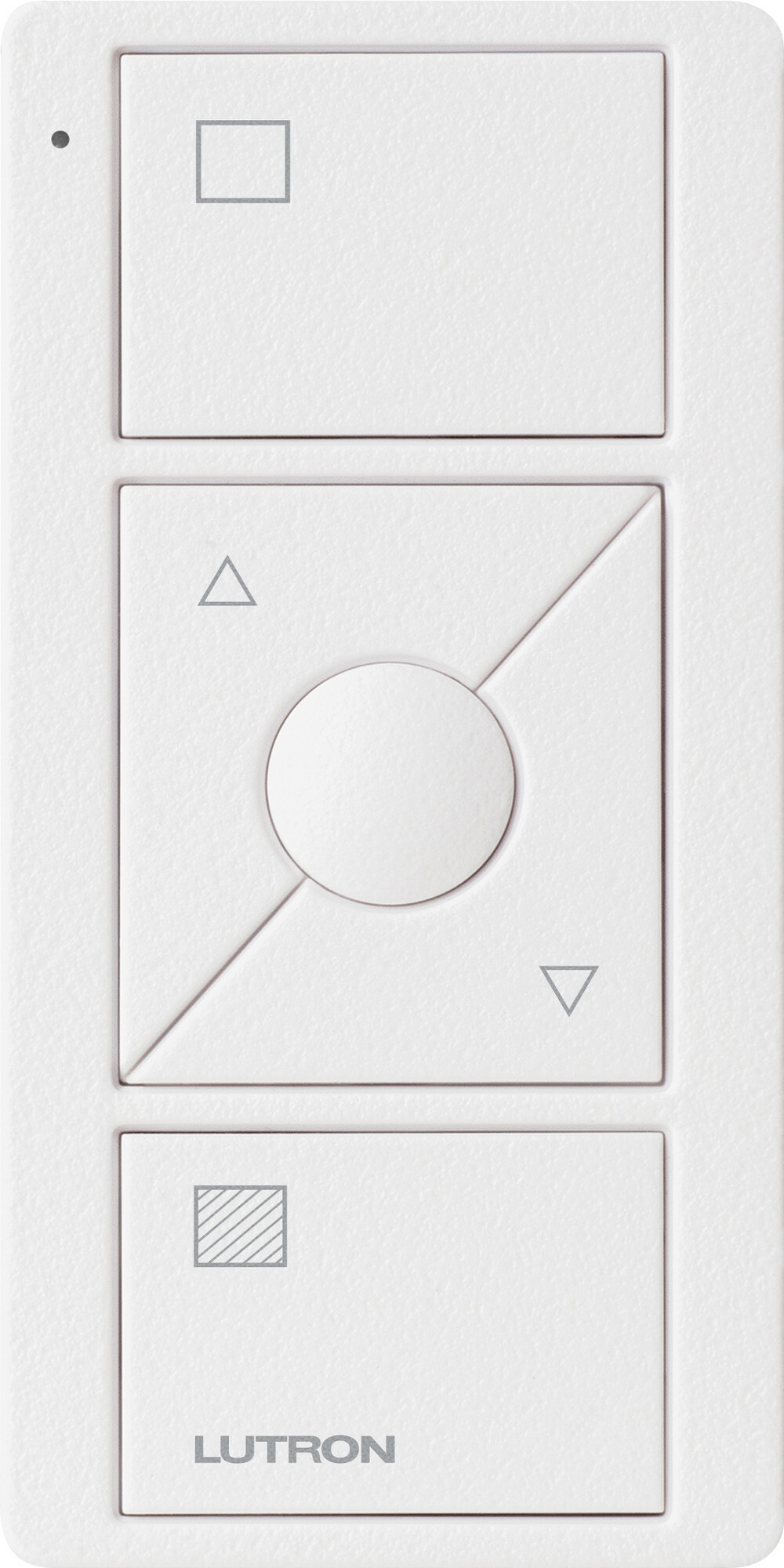 PJ2-3BRL-TSW-S01 Original 3-Button Pico Smart Remote with Raise/Lower and Preset with Shade Icons, Snow