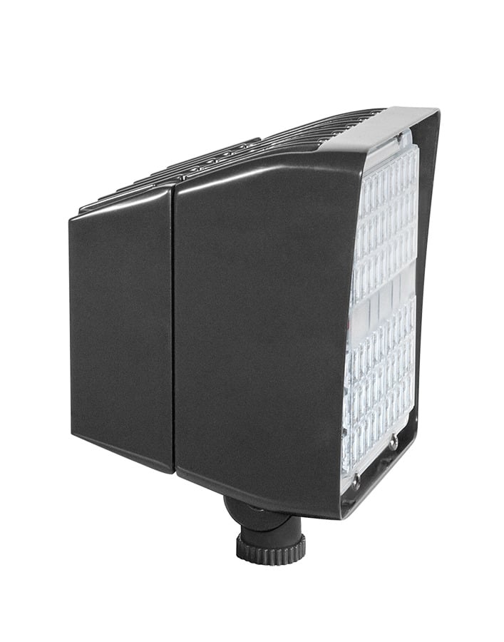 PIP45/D10 Standard Floodlight,) LED Lamp, 49 W Fixture, 120 to 277 V AC, Bronze Housing
