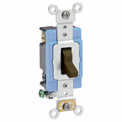 1204-2 4-Way Self-Grounding Toggle Switch, 120/277 V AC, 15 A, 1/2, 2 hp Power Rating
