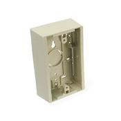 42777-1IB 1-Gang Back Box, Surface Mount, Plastic, Ivory