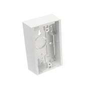 42777-1WB 1-Gang Back Box, Surface Mount, Plastic, White