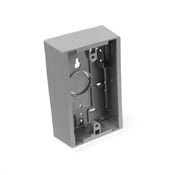 42777-1GB 1-Gang Back Box, Surface Mount, Plastic, Gray