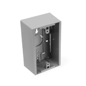 42777-1GA 1-Gang Back Box, Surface Mount, Plastic, Gray