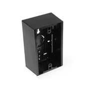 42777-1EA 1-Gang Back Box, Surface Mount, Plastic, Black