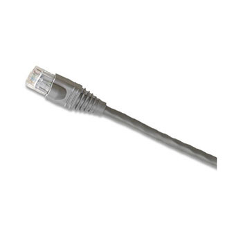 5G460-10S GigaMax UTP Molded Boot Standard Patch Cord, Cat 5e, 24 AWG Stranded Copper Conductor, 8P Modular Non-Keyed Plug Connector, 10 ft L Cord, Gray