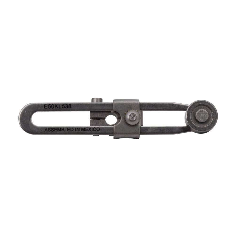 E50KL538 Adjustable Roller Heavy Duty Plug-In Limit Switch Operator, 1 to 3-3/4 in L, Metal Roller, Stainless Steel Arm