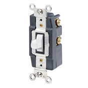 1256-I Extra Heavy Duty Toggle Switch, 120/277 V AC, 15 A, 1/2, 2 hp Power Rating, SPDT Contact