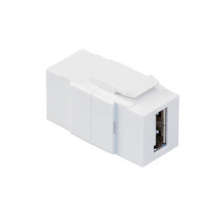 40836-BI QuickPort Voice Grade Modular Jack, Flush Mount, Ivory