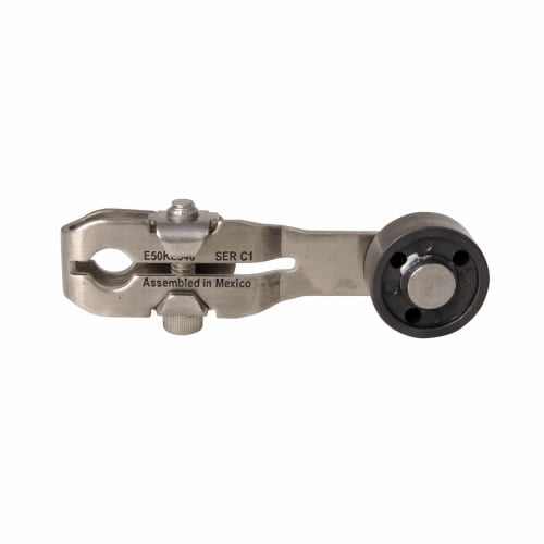 E50KL546 Standard Roller Heavy Duty Plug-In Limit Switch Operator, 2 in L, Nylatron Roller, Stainless Steel Arm