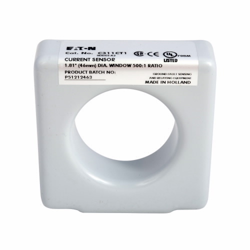 C311CT2 External Toroidal Zero Sequence Current Transformer, 600 V AC, 3-1/2 in, 500:1, 10 mA to 6.4 A, Round Solid Core, Panel Mount