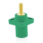 16R23-12G Rhino-Hide 16 Series 90 deg Cam Type Taper Nose Male Single Pole Receptacle, 600 VAC/VDC, 400 A, 2 to 4/0 AWG Wire, Threaded/Stud Connection, NEMA 3R NEMA Rating