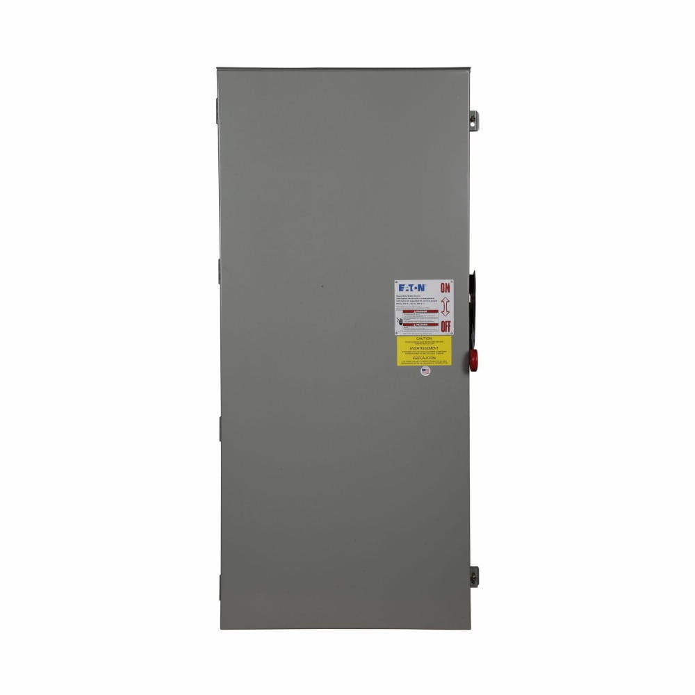 DH367UDK Heavy Duty Non-Fusible Dusttight Single Throw Safety Switch, 600 V AC, 800 A, 500 hp, 3PST Contact, 3 Poles
