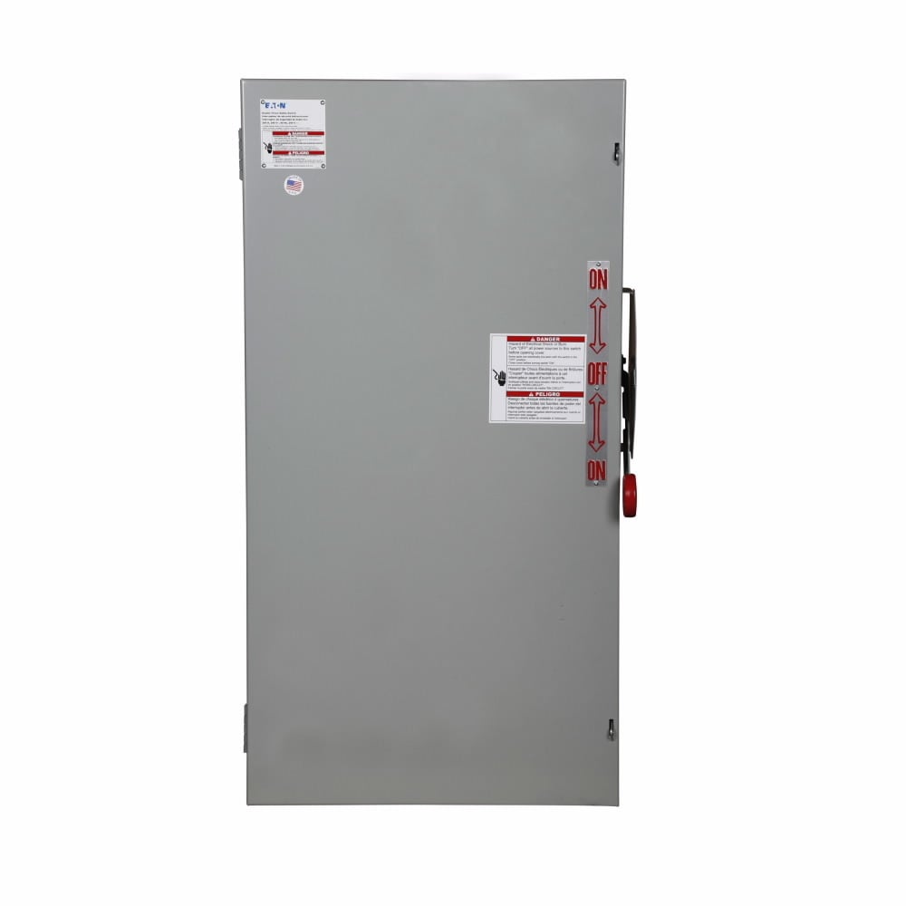DT225UGK K Series Heavy Duty Non-Fusible Safety Switch, 240 V AC/250 V DC, 400 A, 2 Form C DPDT Contact, 2 Poles