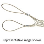 L9717 Closed Mesh Double U-Eye Double Weave Heavy Duty Support Grip, 10080 lb Breaking Strength, 3 to 3.49 in Cable, Bronze, Tin Coated