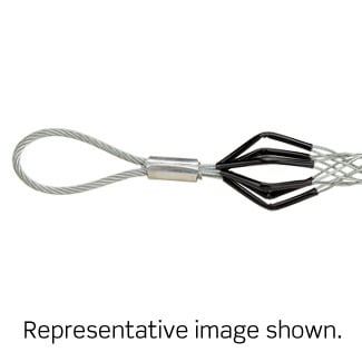 L8502 Junior Duty Single Weave Standard Wire Mesh Pulling Grip, 0.5 to 0.61 in Dia, 8 in L Mesh, 340 lb, Galvanized Steel