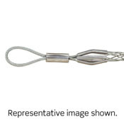 L8514 Light Duty Single Weave Short Length Wire Mesh Pulling Grip, 1 to 1.24 in Dia, 16-1/2 in L Mesh, 1160 lb, Galvanized Steel