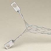 L8005 Closed Mesh Double Eye Portable Cable Duty Single Weave Strain Relief I-Grip, 0.82 to 1 in Cable, Steel, Galvanized