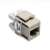 5G110-RI5 GigaMax QuickPort 8-Conductor 8-Position Component Rated UTP Connector, Cat 5e Module, Panel Mount, 1 Ports, Plastic, Ivory