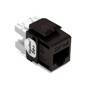 5G110-RB5 GigaMax QuickPort 8-Conductor 8-Position Component Rated UTP Connector, Cat 5e Module, Panel Mount, 1 Ports, Plastic, Brown