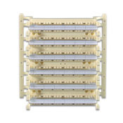 41AB6-3F4 eXtreme 110-Style Wiring Block With Legs, Cross Connect Block, 26 to 22 AWG Wire, 288 Pair Count, CAT 6, White