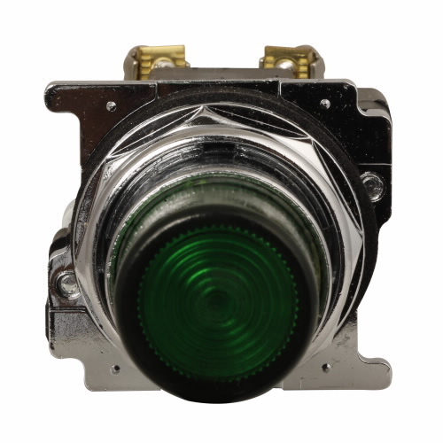 10250T76A Heavy Duty Oil/Watertight Illuminated Pushbutton, 30.5 mm, 1NO-1NC Contact, Amber