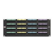 69586-U96 69586 Flat Patch Panel, (96) Ports, Cat 6, 26 to 22 AWG Terminal, Steel