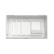 47605-MDU Compact Enclosure With 91 in H Cover, For Use With Multi-Dwelling Unit, (3) Telephone Expansion Boards/(1) Passive Video Splitter Enclosure, Surface Mount, Steel