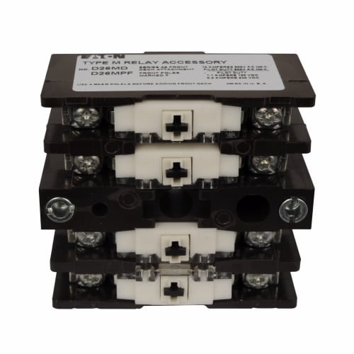 D26MD20 Front Deck, 4-Pole, 2NO Contact Configuration, For Use With D26 Series Relay
