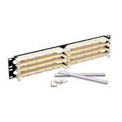 41DBR-1F5 GigaMax 1-RU 110-Style Wiring Block Kit With C5 Clip, Cross Connect Block, 100 Pair Count, CAT 5e, Ivory