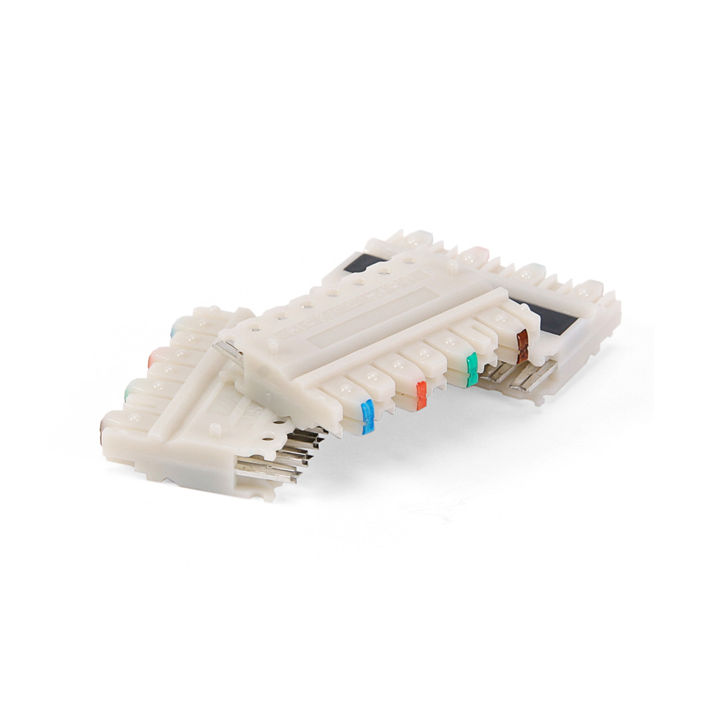49104-IDC GigaMax Type C-4 Connector Block Clip, For Use With 110-Style Wiring Block and Cat 5e Cable, Plastic, Blue