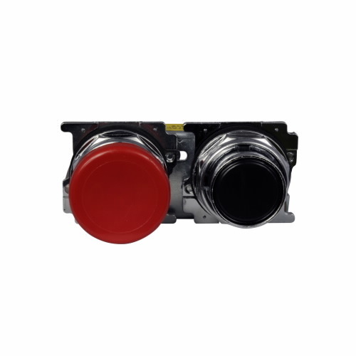 10250TA68 Heavy Duty Oiltight/Watertight Non-Illuminated Pushbutton Operator, 30.5 mm, NC, Black/Red