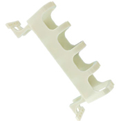 41A10-HCM GigaMax 110-Style Cat 5e Connecting Block Cord Manager With Legs, Horizontal Trough, Wall Mount, Plastic, Ivory