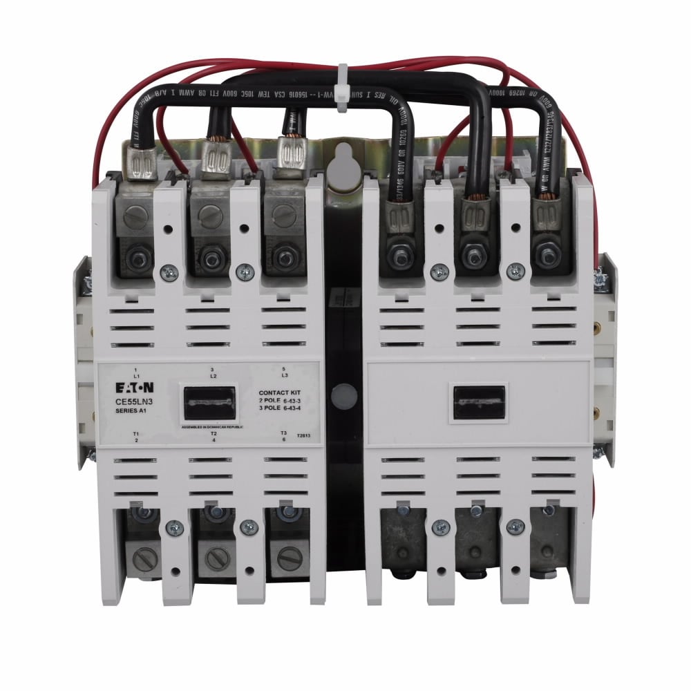 CE55NN3A Freedom Reversing IEC Contactor, 110/120 V AC V Coil, 140 A, 1NO-1NC Contact, 3 Poles