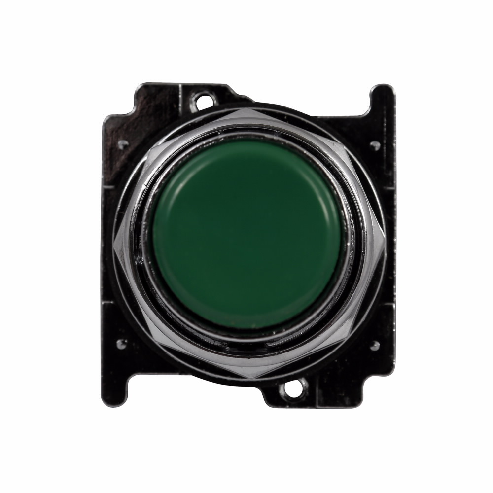 10250T113-51 Heavy Duty Watertight/Oiltight Non-Illuminated Pushbutton, 30.5 mm, 1NC Contact, Green