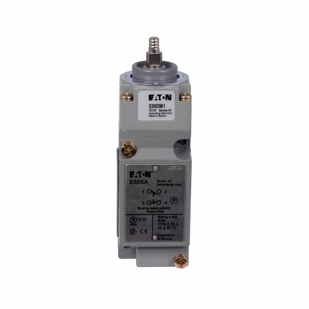 E50AW1 Assembled Heavy Duty Standard Duty Plug-In Limit Switch, 1NO-1NC Contact