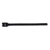 43112-12 Tie Wrap, 12 in L x 1/2 in W, Hook and Loop, Black