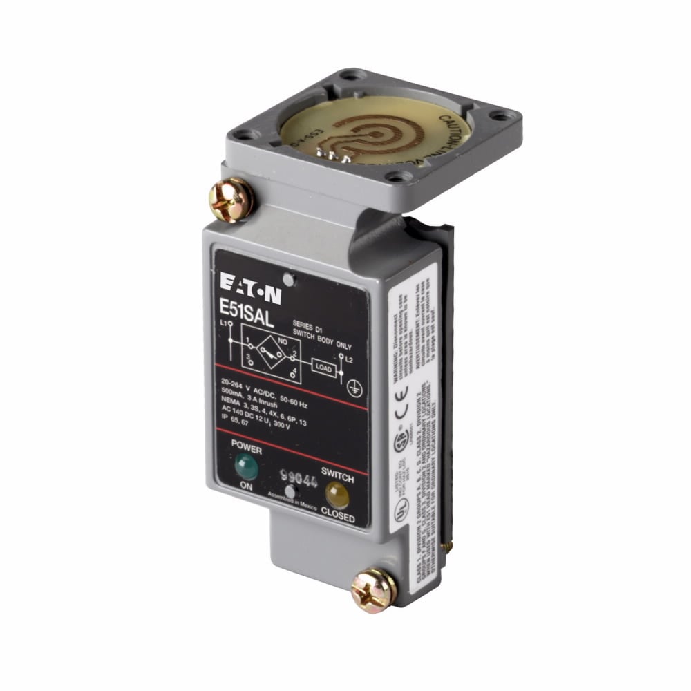 E51SAL Switch Body, Inductive Proximity Photoelectric Sensor, 20 to 264 V AC/DC, 1NO-1NC Contacts Output, 500 mA Output, 2-Wire Wiring