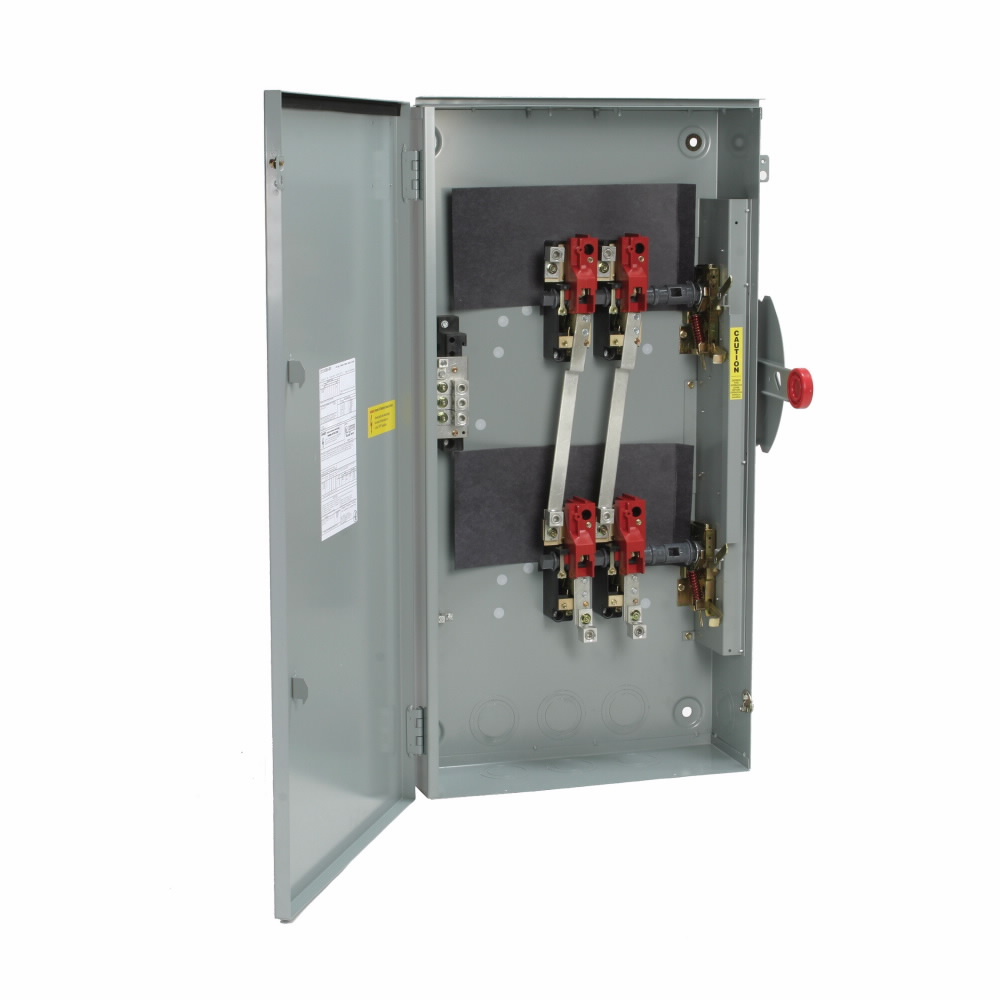 DT224URK-NPS K Series Compact Design Non-Fusible Rainproof General Duty Safety Switch With Solid Neutral, 240 V AC/250 V DC, 200 A, 15 hp, 40 hp, 2 Form C DPDT Contact, 2 Poles
