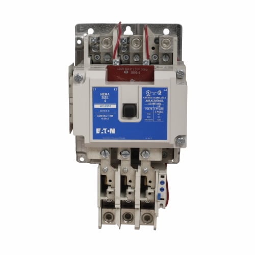 AN16NN0C Freedom Type AN16 Horizontal Open NEMA Starter, 440/480 VAC V Coil, Non-Reversing Action, 3 Poles, NEMA 4 Enclosure
