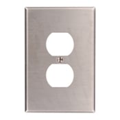 84103-40 Oversized Wall Plate, 1 Gangs, 3-1/2 in W x 5-1/4 in H, 302 Stainless Steel