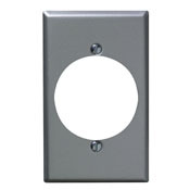4927 Standard Size Wall Plate, 1 Gangs, 2-3/4 in W x 4-1/2 in H, Steel