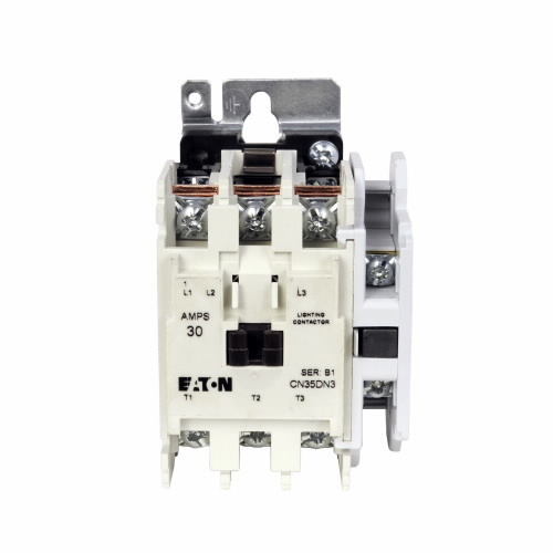 CN35DN9AB CN35 Electrically Held Lighting Contactor, 110/120 V AC Coil, 1NO Contact, 9 Poles