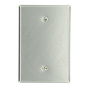 84114 Oversized Blank Wall Plate, 1 Gangs, 3-1/2 in W x 5-1/4 in H, 430 Stainless Steel