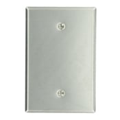 84114-40 Oversized Blank Wall Plate, 1 Gangs, 3-1/2 in W x 5-1/4 in H, 302 Stainless Steel